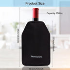 Wine Cooler Sleeve, Wine Bottle Gel Cooler Sleeve Freezer Chiller, Long Lasting Keep Wine Cool and Chill Sleeve for Prosecco Champagne Beer Wine Bottles
