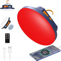 10000mAh Rechargeable Camping Light Insect Not Attract 4000LM Work Light White/Red/Pink/SOS Brightness Stepless Dimming, IP45 Waterproof Tent Light Power Failure for Halloween (Remote)