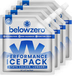 Below Zero Reusable Ice Packs for Coolers – Long Lasting Cooler Ice Pack Blocks, Leak-Proof Freezer Packs for Camping, Lunch Boxes & Travel