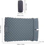 Sleeping Pad, 2 Person Self Inflating Camping Mat, TPU Camping Mattress with Snap Buttons for Couples (Grey)