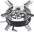 Bulin AirOka B18 18000W Titanium Alloy Portable Picnic Camping Stove Windproof Design Gas Cooking Burner with Piezo Ignition & Carry Case Collapsible Stove Burner for Outdoor Backpacking/Hiking/Picnic