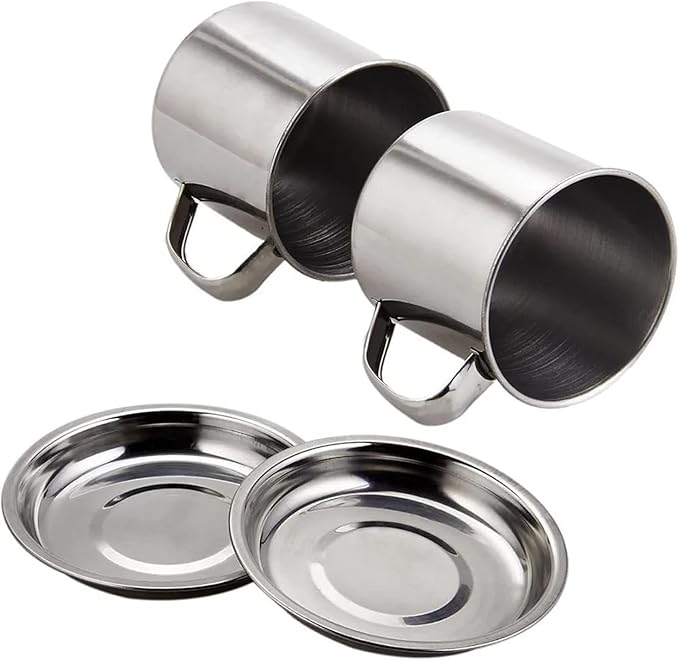 8Pcs Camping Cookware Set - Pot, Pan, Water Cup & Tableware, Portable Mess Kit for Hiking & Picnics