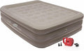 Coleman SupportRest Double-High 18" Queen Air Mattress | Indoor and Outdoor Raised Airbed with 120V Rechargeable Air Pump | Blow Up Air Mattress for Camping