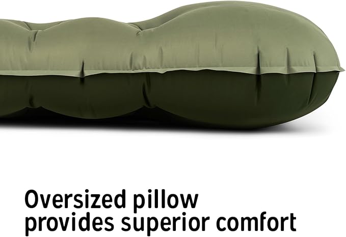 Kelty Kush Queen Air Bed W/Battery-Powered Pump, PVC-Free Queen Air Mattress, Comfy and Plush 6-inch Pad, Carry Bag Included - Indoor/Outdoor Camping Air Bed