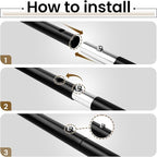 ONETIGRIS Upgraded Tent Poles – Set of 2 Adjustable Telescoping Tarp Poles, Aluminum Replacement Poles for Tent, Tarp, Canopy, Awning, Shelter, Heavy Duty Aluminum Alloy Camping Poles