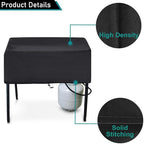 Patio Stove Cover for Camp Chef 2 Burner Waterproof Outdoor Cooking Stoves Covers 34.5 Inch UV Resistant Fits EX60LW, EX-60, DC-60LW, OSD-60LW, YK60LW, EX280LW Black WC007, 34.5L*16W*16H inch