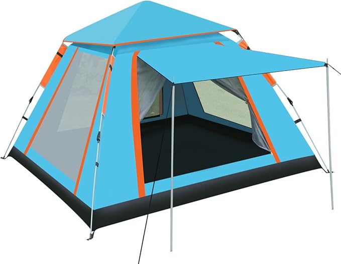 Travel Tent Automatic Tent Waterproof Uv Protection Outdoor Camping Tent Hiking Family Party Tent
