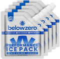 Below Zero Reusable Ice Packs for Coolers – Long Lasting Cooler Ice Pack Blocks, Leak-Proof Freezer Packs for Camping, Lunch Boxes & Travel