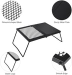 REDCAMP Folding Campfire Grill Heavy Duty Steel Grate, Portable Camp Fire Cooking Racks and Griddle for Outdoor Versatile Campfire Cooking