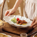Kiln change creative tableware home dining plate Ceramic bowl Practical dish set