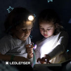 Ledlenser KIDLED4R Green Rechargeable LED Headlamp - Tri-Color Light with Flash Modes for Hiking Gear, Colorful Signal, Reading & Light Toys
