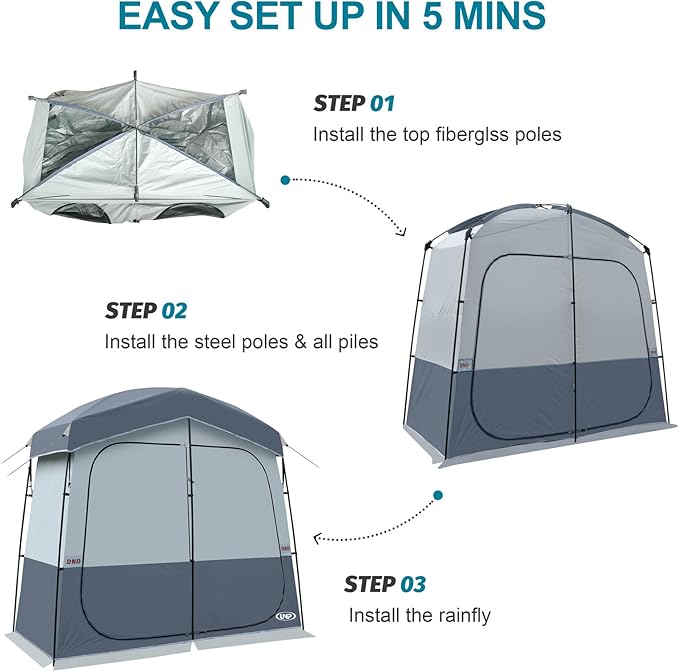 Shower Tent, Outdoor Camping Privacy Shelter-Dressing Changing Room-Portable Toilet Tent for Hiking Sun Shelter Picnic Fishing
