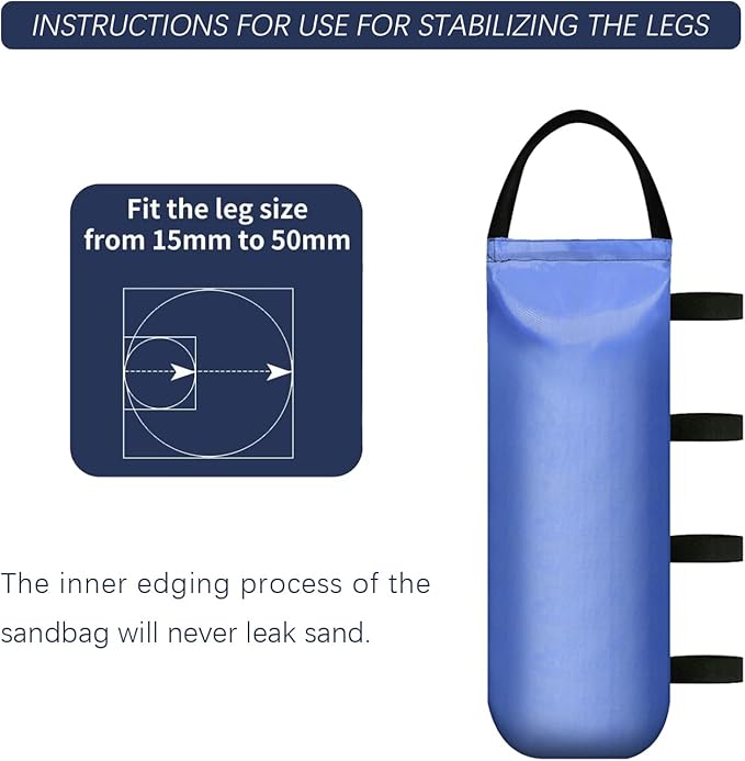 112 LBS Heavy Sand Bags for Canopy Outdoor Advertising Tent Sunshade Fixed Windproof Pop up Canopy Tent (Without Sand) 4-Pack