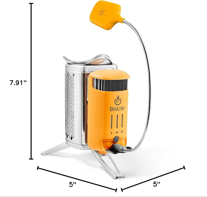 BioLite CampStove 2+ Wood Burning, Electricity Generating & USB Charging Camp Stove