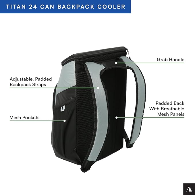 Titan by Arctic Zone Deep Freeze Backpack Cooler 24 Can