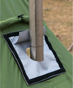 FireHiking Hot Tent Stove Jack 9" x 7.8" with Rain Flap Highly Flame-Retardant for Onetigris Hot Tent