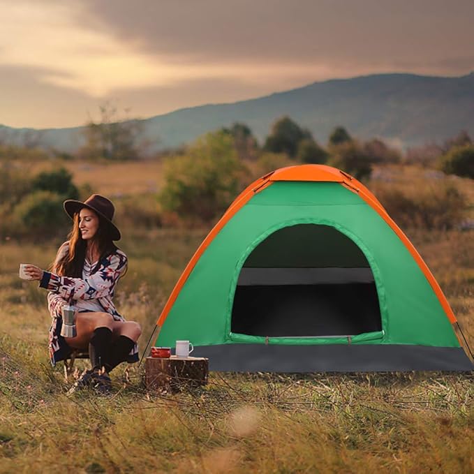 Camping Tent Dome Tent for Camping, Lightweight Portable Backpacking Tent, Family Dome Tent Small Easy Set Up Shelter Outdoor Camping Accessories for Camping, Hiking, Mountaineering or Beach