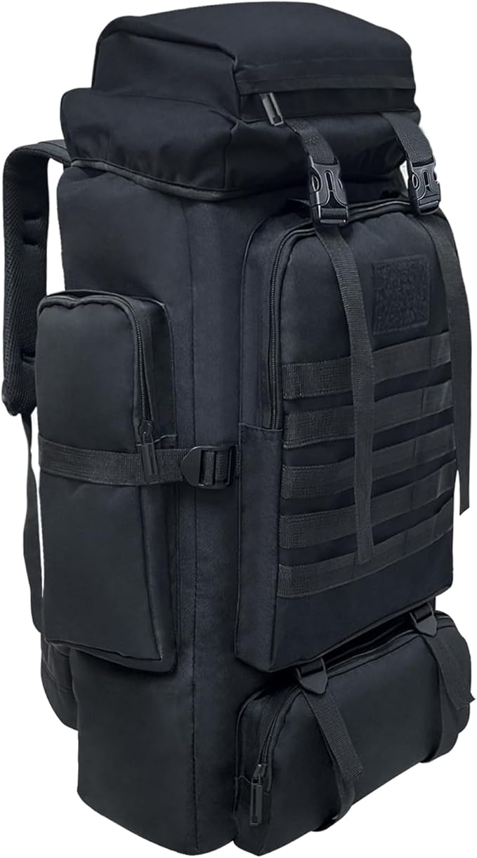 80L 100 liters Hiking Backpack Camping Rucksack, Men Outdoor Travel Climbing Knapsack Mountaineering Trekking Backpack