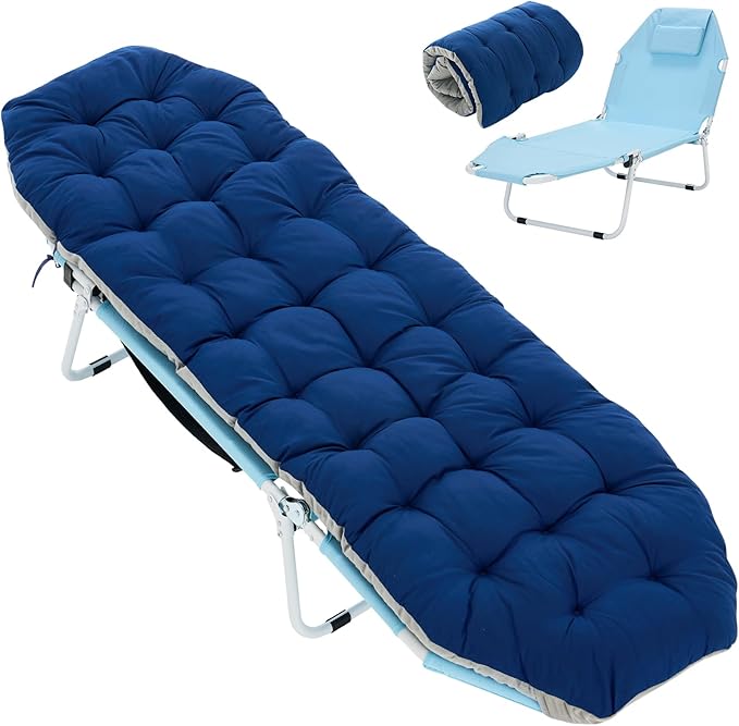 LILYPELLE Folding Camping Cot, Extra Wide Heavy Duty Sleeping Cots with Carry Bag, Double Layer Oxford Portable Travel Camp Cots for Home, Office Nap and Outdoor Beach