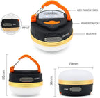 LED Camping Lantern, Rechargeable Portable Tent Light, 300LM,3 Light Modes,1800mAh Power Bank, Magnet Base,Electric Lantern Flashlight for Camping/Hiking/Fishing/Hurricane/Emergency(2 Packs)