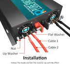 WZRELB RBPRC300012 3000W 12V 110~120V Pure Sine Wave Solar Power Inverter with Remote Control Switch