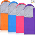 Macarrie 4 Pcs Bulk Sleeping Bags for Homeless Donation Shelter Adults 0 Degree Waterproof Backpack Bags with Compression Sack for Cold Weather Emergency Hiking Camping Warm