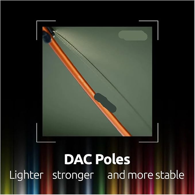 Double DAC Tent Joint Backpacking for Hiking Trekking 3 Seasons Rainproof Camping Overnight