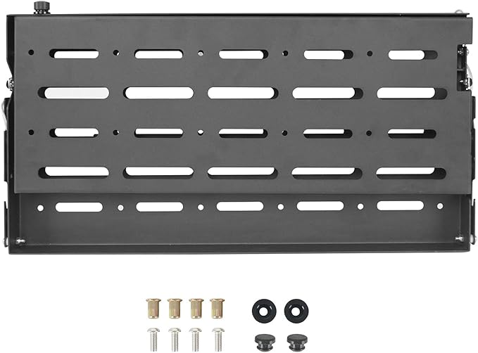 Hooke Road Wrangler JK Tailgate Table Camping Cargo Shelf Storage Rack Compatible with Jeep Wrangler JK 07-18 (Upgrade Extended Version)
