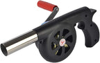 Sunglow Outdoor Cooking BBQ Fan Air Blower，Hand Crank Blowers， Barbecue Fire Bellows for Picnic Camping Stove Accessories