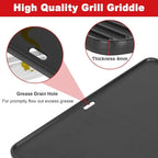 16"x10" Reversible Cast Iron Griddle for Weber Go-Anywhere Charcoal and Gas Grills, Portable Grill Griddle Plate for Indoor Stovetop/Outdoor Camping BBQ, Replacement for Weber 80631 70211 3634 67195