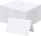 60 Pcs Premium Place Cards, 2x3.5in Small Tent Cards, Blank Fillable Banquet Seat Card, Name Card, Escort Cards, Table Card, Wedding Place Cards for Wedding, Table, Dinner Parties