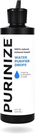 The Best and Only Patented Natural Water Purifying Solution - Chemical Free Camping and Survival Water Purification (8 oz)