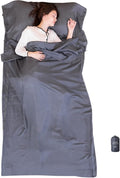 100% Silk Sleep Sack with Zippers on 3 Sides, 87”x43” Large Sleeping Liners for Hotels, Travel & Camping, Multifunctional Travel Sheets (Unzipped:87”x87”) for Adults, Lightweight, All Seasons