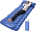 Camping Pad | Compact Portable Airbed Mattress Pillow - Lightweight Backpacking Sleep Mat - for Outdoor Travel Backpacking Hiking Tent Car Truck SUV Women Men