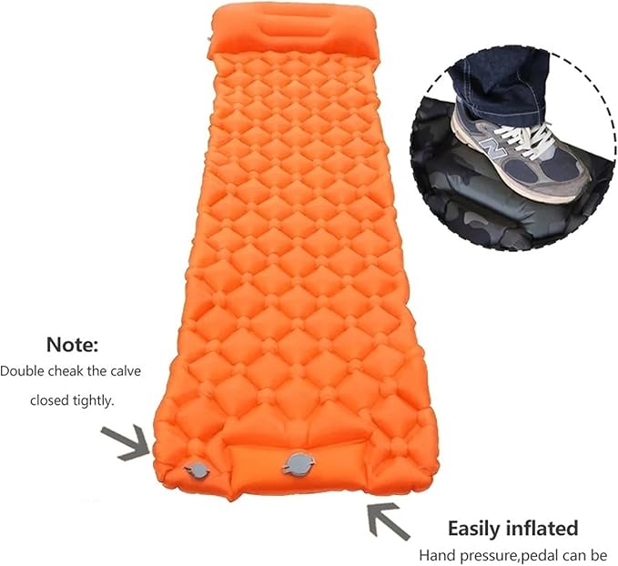 Self-Inflating Camping Mattress - Outdoor Tent Sleeping Pad, Lightweight Compact Air Cushion for Hiking Campsite(Camouflage)
