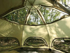 DOD Kinoko Mushroom Tent - 4 Season Festival Tent - 2 Person Instant Setup 1-Pull Camping Tent - Waterproof Dome Tent with Vertical Walls and Mesh Ventilation - Red