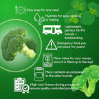 Ready Harvest Freeze Dried Food - Broccoli Florets | Emergency Food | Long-Term Storage | #10 Can | 25-Year Shelf Life | Cans Filled to the Top