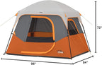 CORE Tent for Family Camping | 4 Person & 6 Person Portable Camp Tent with Carry Bag for Outdoor Car Camping | Included Gear Loft Organizer for Camp Accessories