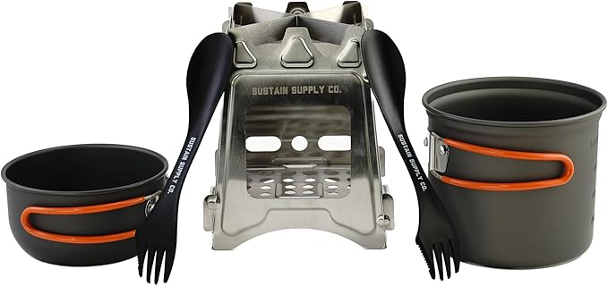 Sustain Supply 2-Person Fire & Blackout Emergency Deluxe Kit – 72-Hour Survival Backpack with Food, Water, 107-Piece First Aid Kit, Power Station, Tent & Safety Gear for Disaster Preparedness