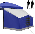 KAMPKEEPER 2 Person Canopy Side Tent, Camping Tent for 10x10 Canopies, Easy Up Cube Tents Gazebo Room with Mesh Window for Camping, Storage, Events(Canopy Not Included)