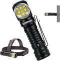 4000 Lumen Headlamp Rechargeable Head Lamp, Sofirn HS41 LED EDC Headlight with Magnetic Base, IP68 Water Resistance, High Lumens Super Bright Head Light for Camping Emergency(Battery Included)