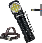 4000 Lumen Headlamp Rechargeable Head Lamp, Sofirn HS41 LED EDC Headlight with Magnetic Base, IP68 Water Resistance, High Lumens Super Bright Head Light for Camping Emergency(Battery Included)