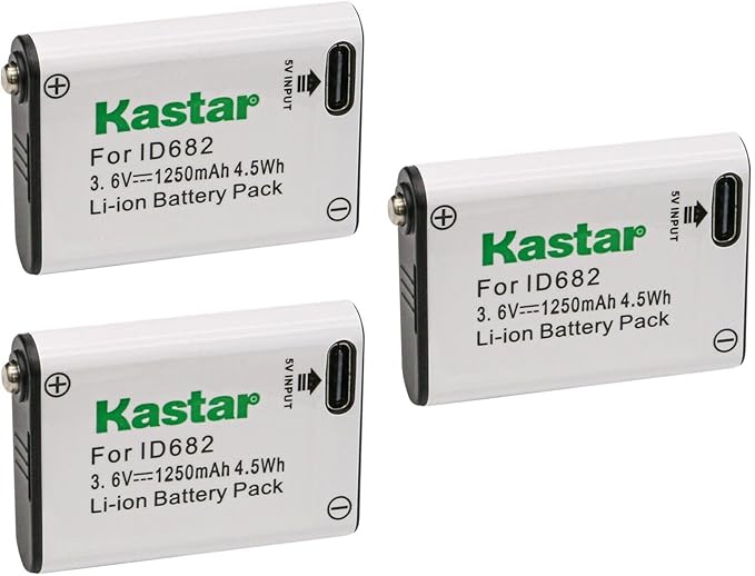 Kastar Battery 3-Pack Replacement for Coast FL FL60R, FL75R & FL85R LED Headlamps, Black Diamond Equipment Sprinter 275 Sprinter 500 Revolt 350, Storm 450 HEADLAMP Kobalt 500-Lumen LED Headlamp