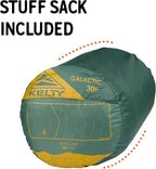 Kelty Galactic Down 30 Degree Sleeping Bag, 550 Fill Power RDS Trackable Down, Backpacking and Camping, Zip Together for 2P Sleeping Bag