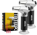TBTeeK Butane Torch, Kitchen Torch Cooking Torch with Safety Lock & Adjustable Flame for Cooking, BBQ, Baking, Brulee, Creme, DIY Soldering, 2Pack (Butane Not Included)