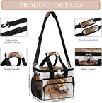 Pardick Watercolor Animals Horse Soft Cooler Bag Insulated Lunch Box for Men & Women, Large Leakproof Lunch Bag Portable Beach Cooler for Work, Picnic, Road Trips,Fishing, Travel, Camping,A-17