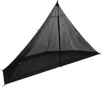 TOMOUNT Hot Tent,Teepee Tent with Half Inner Mesh with Stove Jack, 70D Ripstop Nylon, PU3000mm, Waterproof Lightweight for 2-4 Person, 4 Season Backpacking Hunting Hiking