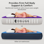 CHILLSUN Queen Air Mattress with Built in Pump,Elevated Durable Inflatable Mattresses with Storage Bag,13" Fast&Easy Inflating Blow Up Airbed,Camping Accessories for Travel&Guests&Home