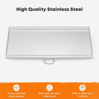 Stanbroil Fry Griddle for Camp Chef Stove, 16 in. x 37 in. Stainless Steel Flat Top Griddle, 3 Burner 16" Cooking Accessories for Camp Chef Tahoe, Expedition 3X, PRO90X