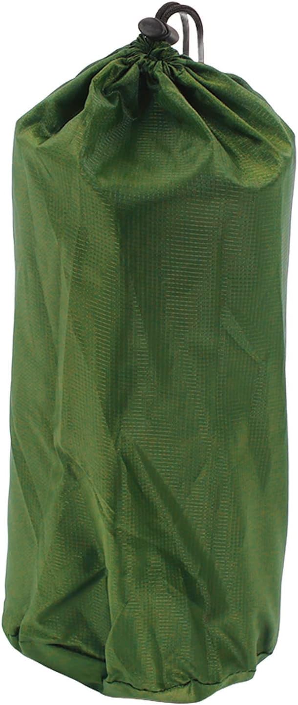 Ergonomic Inflating Sleeping Pad with Built in Pump, Nylon Material, and Storage Bag for Office, Camping, and Outdoor Use (Olive Green)